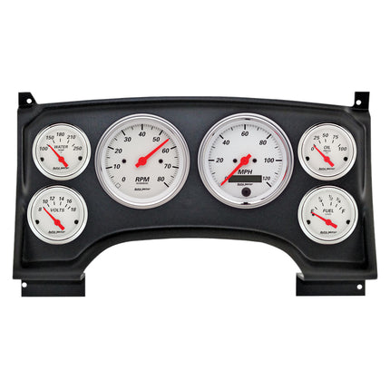 Autometer Arctic White Direct Fit Dash Kit 94-97 Chevy S10 Truck (2 x 3-3/8in. / 4 x 2-1/16in.)