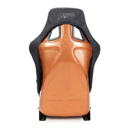 NRG FRP Bucket Seat (Large) Prisma Edition w/ Orange Pearlized Back - Spooky Edition (Spiders/Bats)