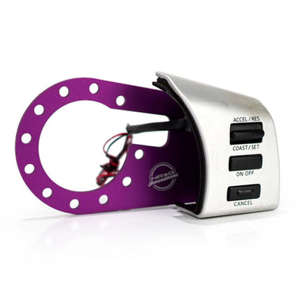NRG Steering Wheel 350Z Cruise Control Relocation Kit - Purple