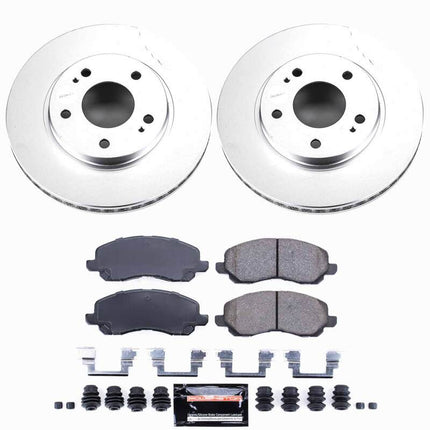 Power Stop 01-05 Chrysler Sebring Front Z23 Coated Brake Kit