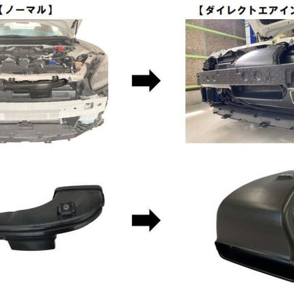GReddy 2022+ Toyota GR86 FA24 Air Intake Snorkel for Factory Air Box