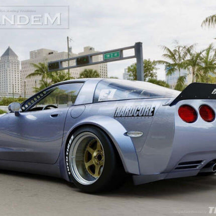 GReddy Pandem 97-04 Chevrolet Corvette C5 Fastback Coupe Rocket Bunny Full Widebody Aero Kit w/ Wing