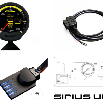 GReddy Sirius OBD Set (Turbo Unify) - 74mm
