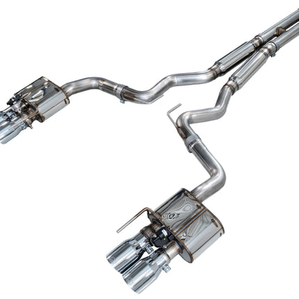 AWE Tuning 18-23 S550 Mustang GT SwitchPath Exhaust - Chrome Silver Tips