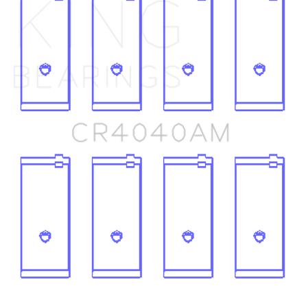 King Engine Bearings Ford Fiesta/Escort Tlb/Gud/J4B 1.0L 1.2L 1.3L (Size +0.75mm) Conrod Bearing Set