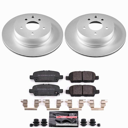 Power Stop 09-12 Infiniti EX35 Rear Z23 Coated Brake Kit
