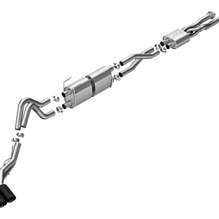 Borla 20-26 Ford F250/F350 SD 7.3L V8 CC SB (160in WB) (SRW) S-Type Cat-Back Exhaust - Brawler Black