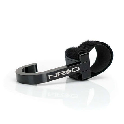 NRG Steering Wheel Hook CNC Aluminum w/ Laser Logo - Black