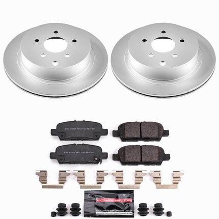 Power Stop 10-12 Infiniti FX35 Rear Z23 Coated Brake Kit