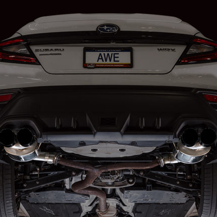 AWE Tuning 22-25 Subaru VB WRX Touring Edition Axle-Back Exhaust - Diamond Black Tips