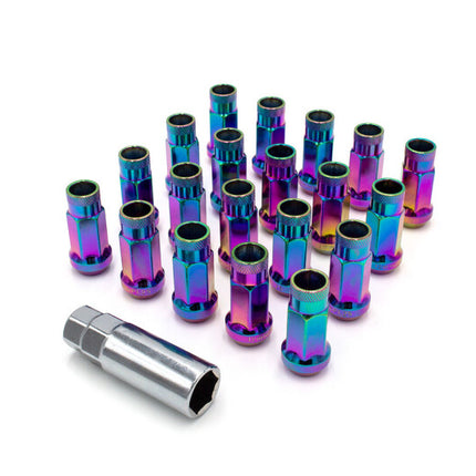 ISR Performance Steel 50mm Open Ended Lug Nuts M12x1.25 - Neo Chrome