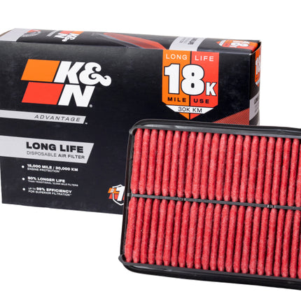 K&N Universal Air Filter 4in Flg 8-1/2in B 5in T 9-1/2in H Gen 3
