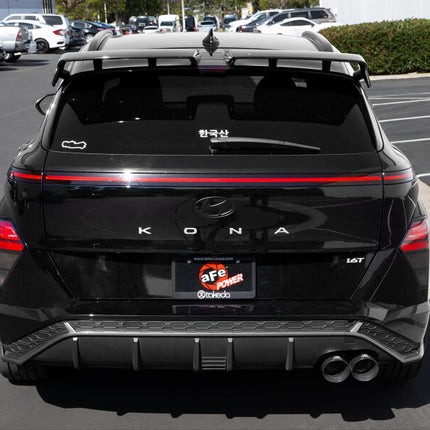 aFe Takeda 2-1/2in 304 Stainless Steel Axle-Back Exhaust w/ Black Tip Hyundai Kona 24-26 L4-1.6L (t)