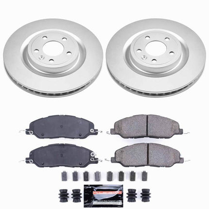 Power Stop 11-14 Ford Mustang Front Z23 Coated Brake Kit