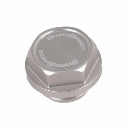GrimmSpeed 89-22 Subaru All Models Bolt Oil Caps - Silver