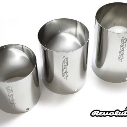 GReddy Universal 3in Revolution RS Muffler SS Tip - 115mm Dia / 185mm Length
