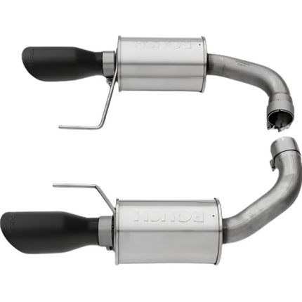 Roush 15-17 Mustang GT Black Tip Axle Back Exhaust