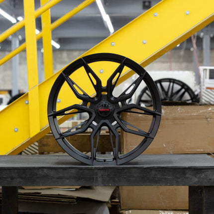 Vossen x Novitec NF11 21x9.5in - 5x114.3 BP - ET28 - Satin Black Ferrari SF90 Front Wheel