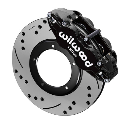 Wilwood kit front FNSL4R PORS 911 1984- 89 3.5 MT 11.10X.95 rotor SRP black W/LINES