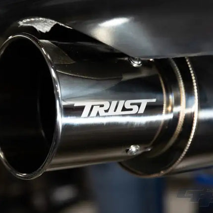 GReddy Titanium Trust PE-TR Tip L 110MM x 115MM - Titanium Burnt Finish