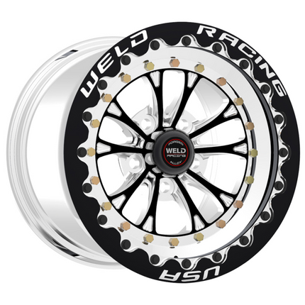 Weld Vitesse 17x11 / 5x115mm / 5.7in BS Black High Pad Wheel - Black SBL