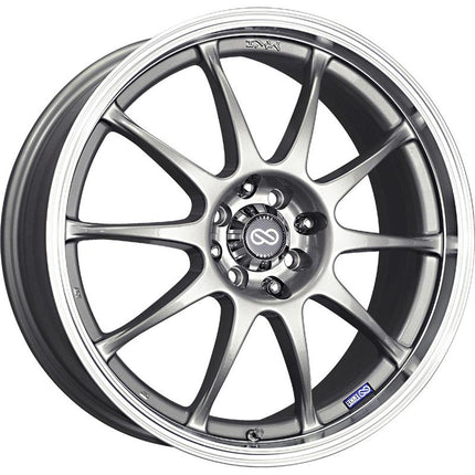Enkei J10 17X7 4x100/108 42mm Offset 72.6mm Bore Silver Wheel (MOQ 40)