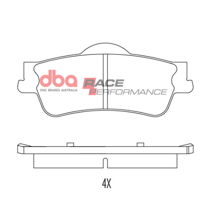 DBA 08-17 Pontiac G8 V6 Rear RP Performance Brake Pads