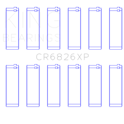 King Engine Bearings Gm/Holden 3.6 Lf4/Lfx/Lgx (Size +0.25mm) Connecting Rod Bearing Set
