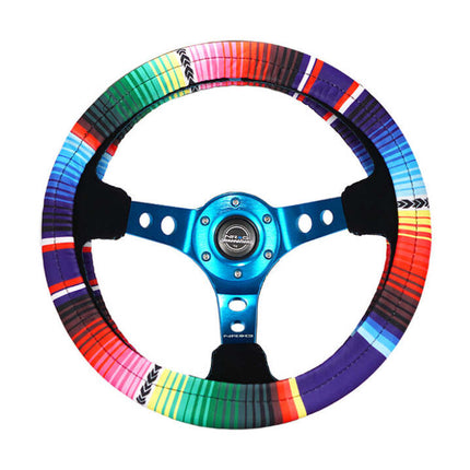 NRG Steering Wheel Cover - Mexicali Stretch Polyester w/ PrismaTag