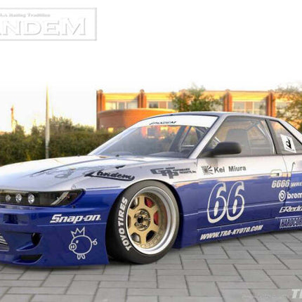 GReddy 89-94 Nissan 240SX Coupe w/ Silvia Headlights Pandem S13 Full Wide-Body Aero Kit w/o GT Wing