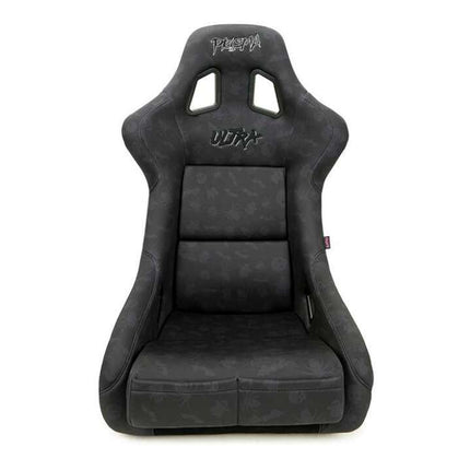 NRG FRP Bucket Seat (Large) Prisma Edition w/ Orange Pearlized Back - Spooky Edition (Spiders/Bats)