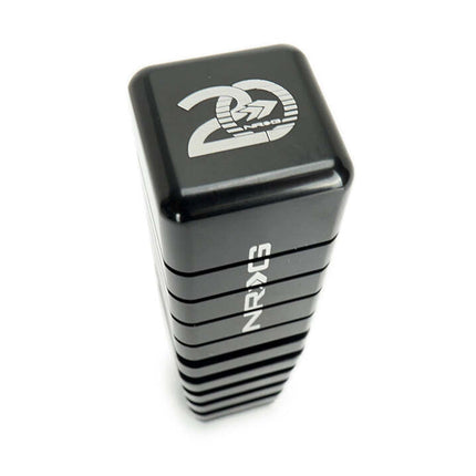 NRG Shift Knob - 20 Year Anniversary Weighted Square Heat Sink Short - Black