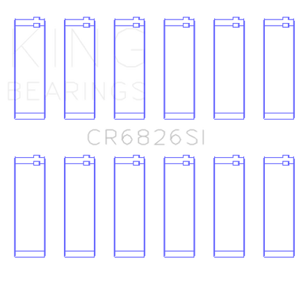 King Engine Bearings Holden 175/190 3.6L (Size +0.25mm) Connecting Rod Bearing Set