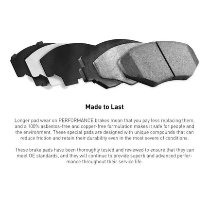 R1 88-12 Plymouth Colt Rear Performance Sport Brake Pads