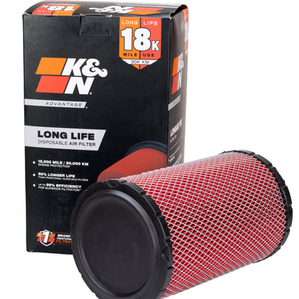 K&N Universal Air Filter 4in Flg 8-1/2in B 5in T 10-1/2in H Gen 3