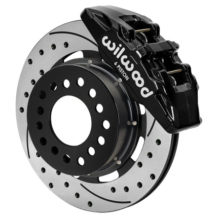 Wilwood Ford Mustang II Dynapro Front Brake Kit w/ 12.19in Drilled & Slotted Rotor - Black
