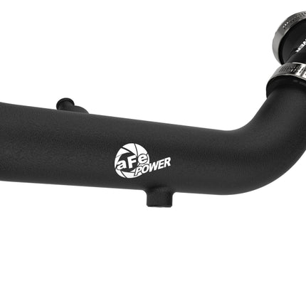 aFe BladeRunner 2in to 2-1/2in Aluminum Hot Charge Pipe Black Ford F-150 24-26 V6-2.7L (tt)