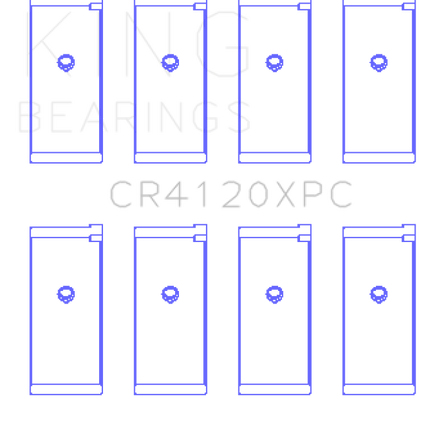 King Engine Bearings 1992+ Mitsubishi 4G63/4G64 EVO I-IV (Size 0.25) Connecting Rod Bearing Set
