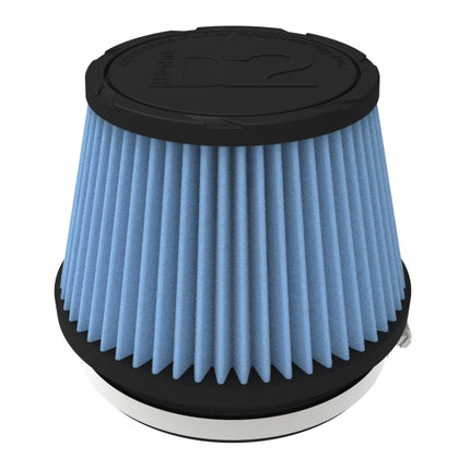 aFe POWER Universal Clamp-On Air Filter w/ D2 Dura-Dry Media - 6in F x 7.5in B x 5.5in T x 5in H