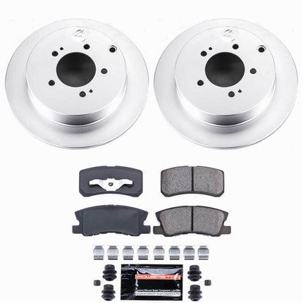 Power Stop 09-15 Mitsubishi Lancer Rear Z23 Coated Brake Kit