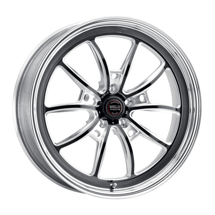 Weld S80 17x10 / 5x5 7.2BS (43mm Offset) 3.18 ID High Pad - Black
