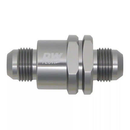 DeatschWerks 10AN Male Flare + 10AN Male Flare One Way Check Valve - Black