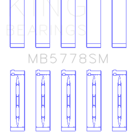 King Engine Bearings Audi/VW 1.8/2.0 TSI/TFSI Main Bearing Set - Size STD