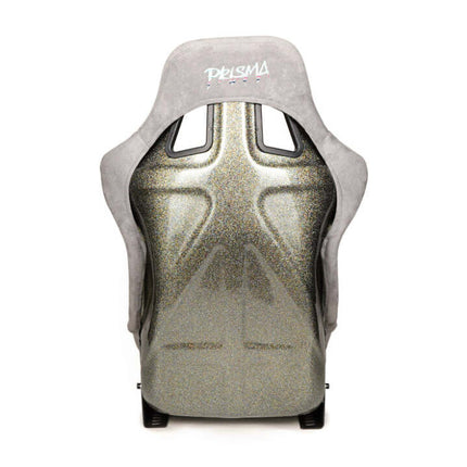 NRG FRP Bucket Seat ULTRA Edition - Large (Grey Alcantara/Pearlized Back)