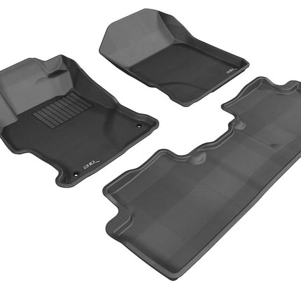 3D MAXpider 12-13 Honda CIvic Sedan Kagu Black Full Set