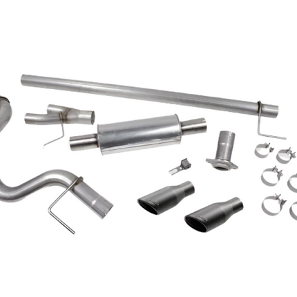 Roush 15-20 F-150 5.0L/3.5L/2.7L Black Tip Cat Back Exhaust