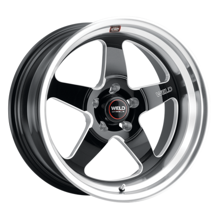 Weld S104 Ventura 18x10 5x120.65 ET42 BS 7.15 Gloss BLK MIL DIA 72.56 Wheel