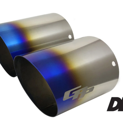 GReddy DD-R Burnt Titanium Tips L=150mm (Pair)