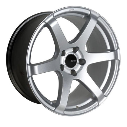 Enkei T6S 18x8.5 45mm Offset 5x100 Bolt Pattern 72.6 Bore Matte Silver Wheel