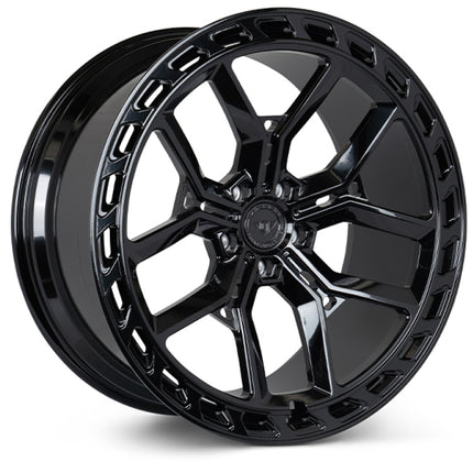Vossen X Urban Forged UVX - 22x10.5 - ET26 - 5x120 - 72.6 - GB - Gloss Black - Defender Front